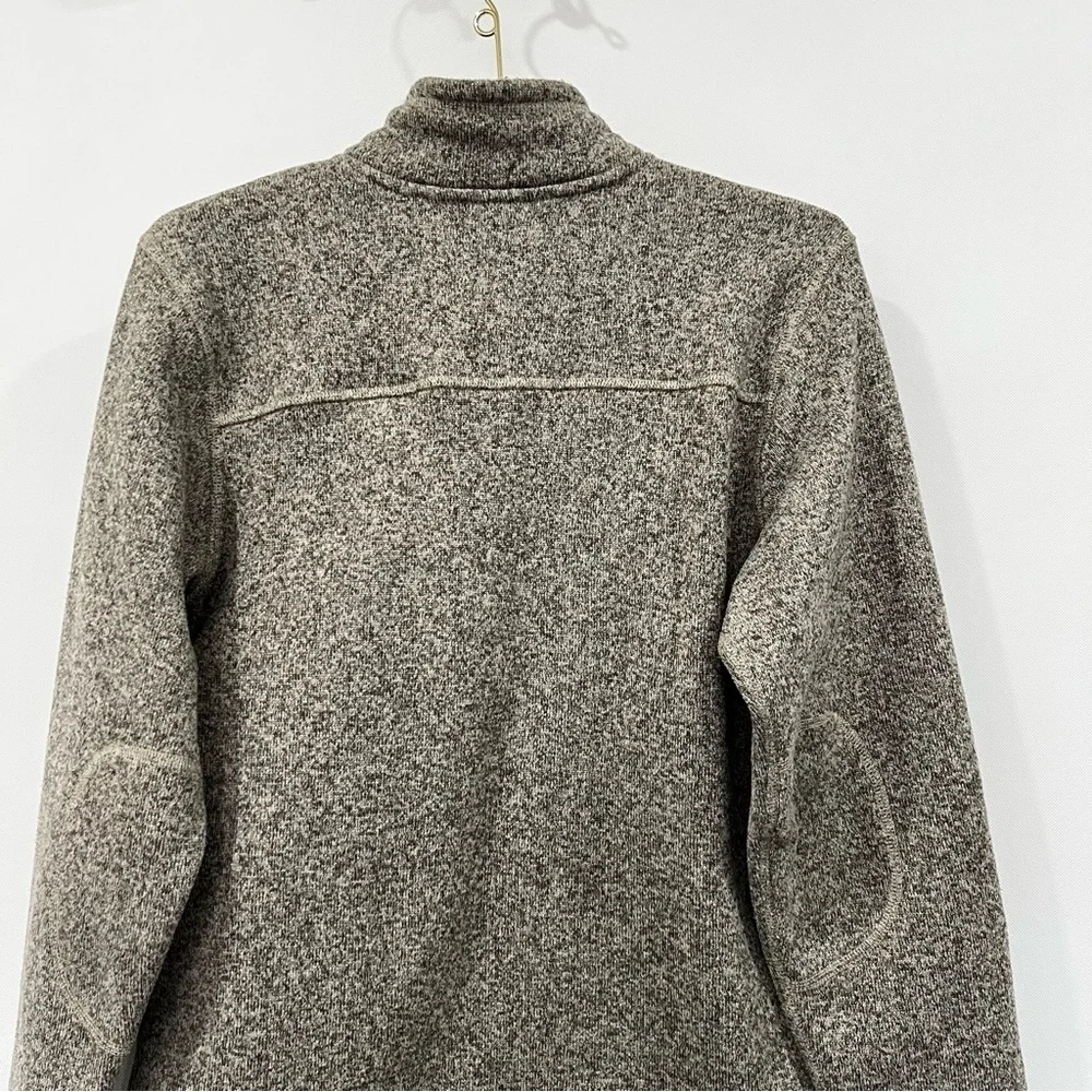 The North Face Men’s 1/4 Zip Pullover Fleece in Gray/Oatmeal Size Small